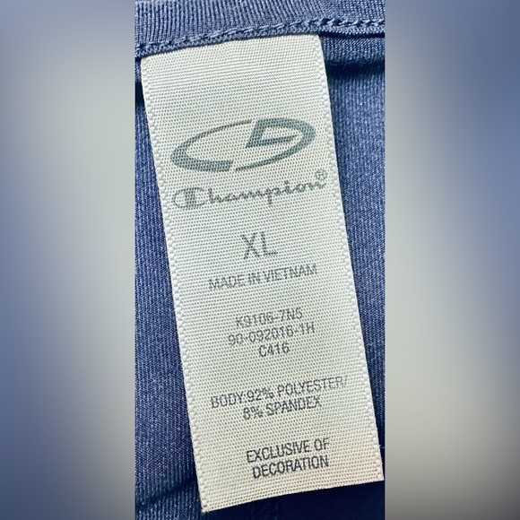 Champion Long Sleeve Top with Thumb Holes in Sleeves in Deep Blue - Picture 5 of 7